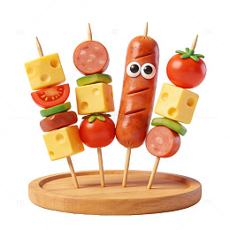 卡通趣味烧烤串玩具