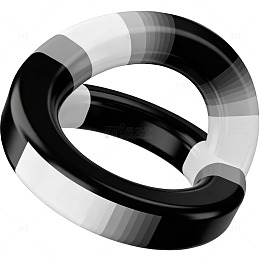 黑白环形抽象艺术图案