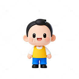 卡通人物Q版模型玩具设计素材