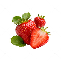 新鲜草莓特写片