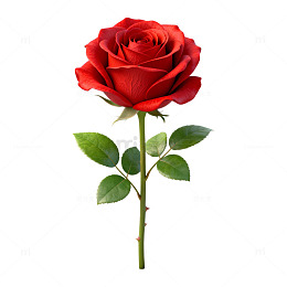 鲜艳红玫瑰特写片