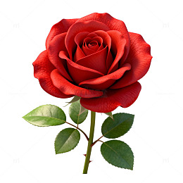 红玫瑰特写花卉图片