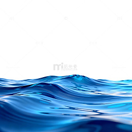 蓝色海浪波涛汹涌海洋素材