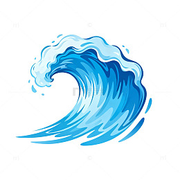 海浪图案图标设计元素