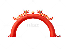 充气拱门龙装饰庆典布置