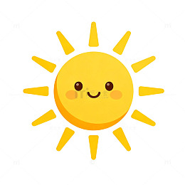 卡通可爱太阳插画