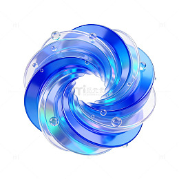 蓝漩梦幻光效素材