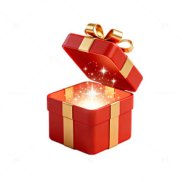 惊喜礼物盒闪耀特效