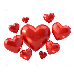 红心浪漫爱情装饰图案