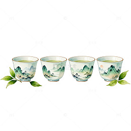 山水杯具中国风茶具