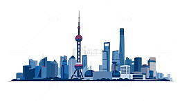 城市天际线简笔画建筑