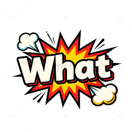 爆炸效果What图案设计素材