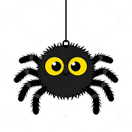 卡通蜘蛛挂饰装饰图案