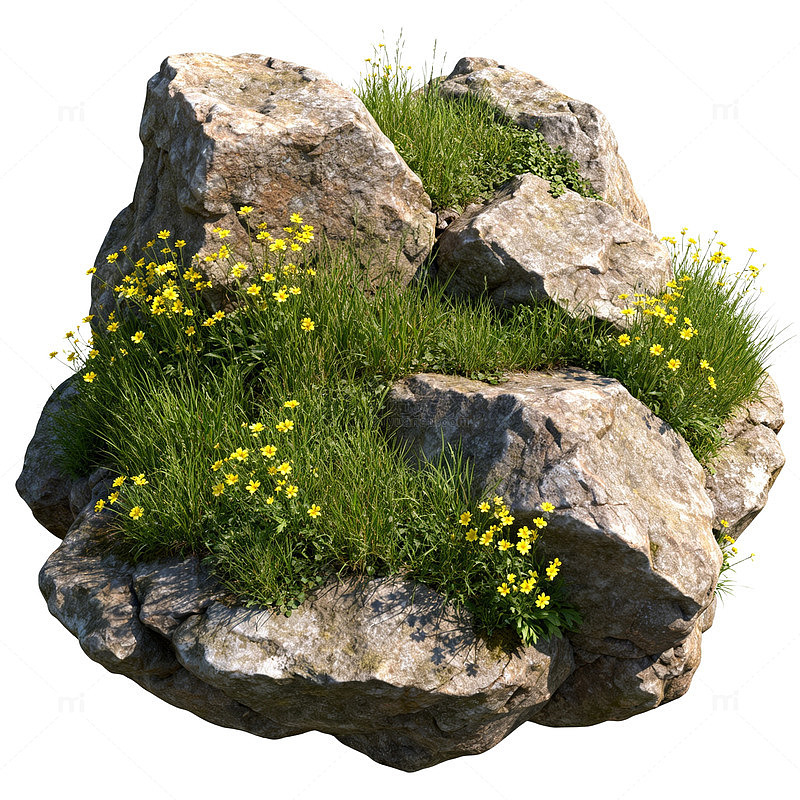 山石花草景观素材