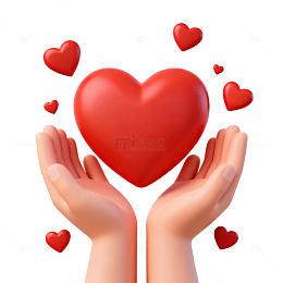 爱心双手传递真爱