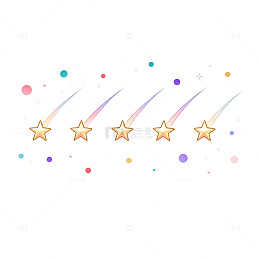 彩虹星梦幻插画