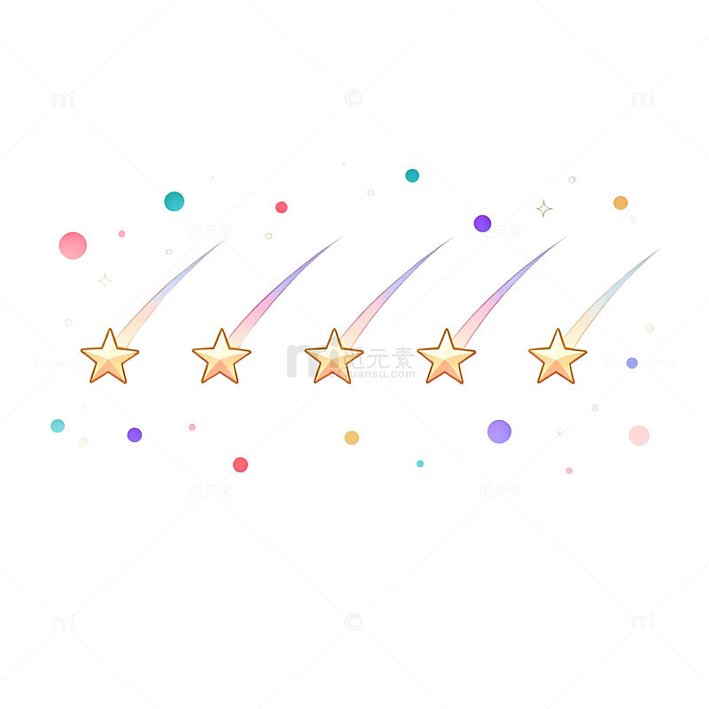 彩虹星梦幻插画