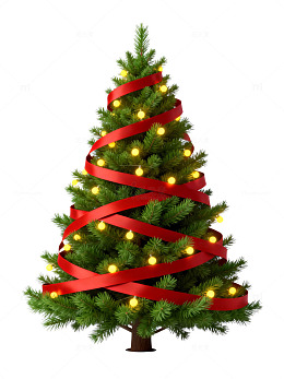圣诞树装饰图样设计素材
