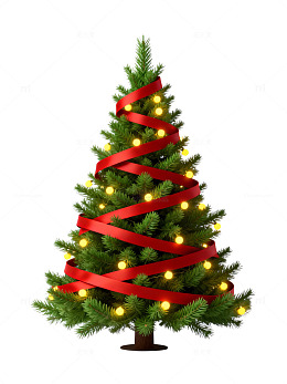 圣诞节装饰树图片