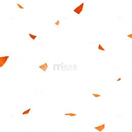 橙色三角形随机分布背景图案