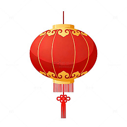 传统中国风红灯笼矢量素材
