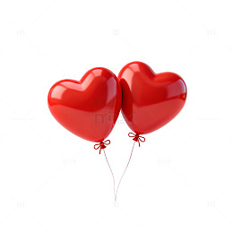 心形气球浪漫情侣节日装饰