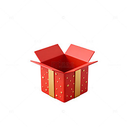 喜庆礼盒插画素材