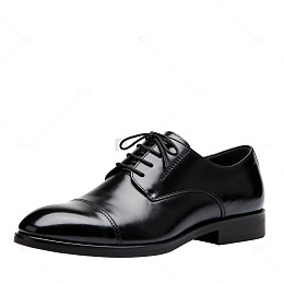 黑色皮鞋正装鞋素材