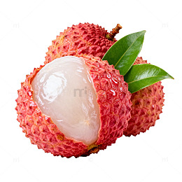 新鲜荔枝特写水果