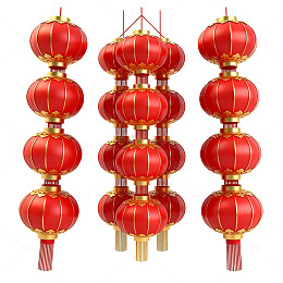 中国传统红灯笼装饰图案