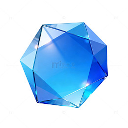 蓝钻晶体设计素材