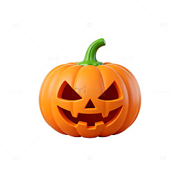 卡通南瓜灯万圣节装饰图案