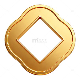 金色硬币图标设计素材