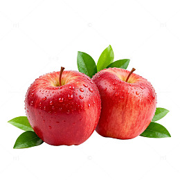 新鲜红苹果水果插图