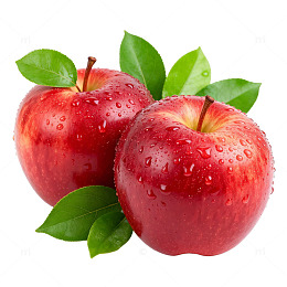 新鲜红苹果水果特写