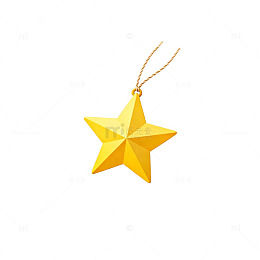 简约黄星装饰元素插画