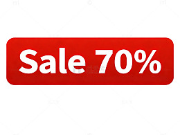 红色促销折扣标签