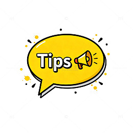 卡通Tips提示图标