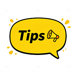 黄色对话框Tips提示图标