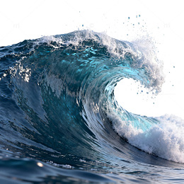 海洋波涛汹涌海浪