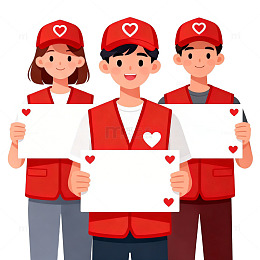 志愿者宣传插画