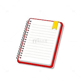 卡通笔记本便签图标设计元素