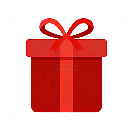 红色礼品盒图案设计元素