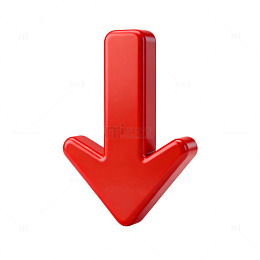 红色箭头指向下图标素材