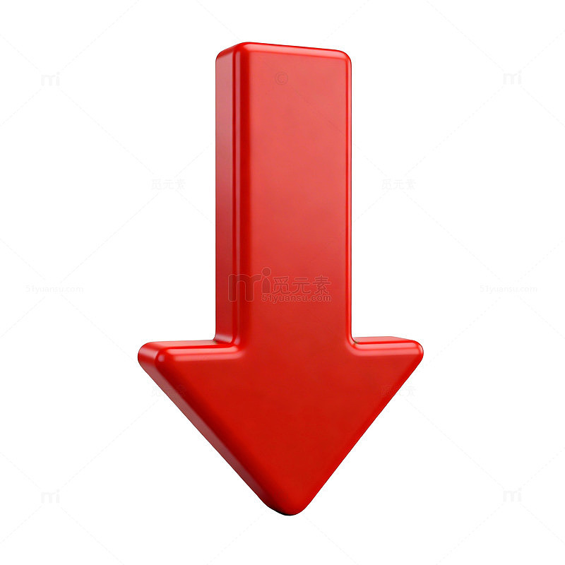 红色箭头指示图标设计元素