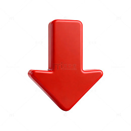 红色箭头指示图标设计元素