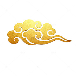 金色祥云图案装饰素材