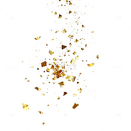 金光闪耀爆炸效果设计元素