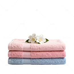 简约生活粉色毛巾花装饰