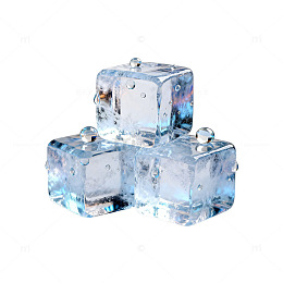 冰晶透明冰块素材